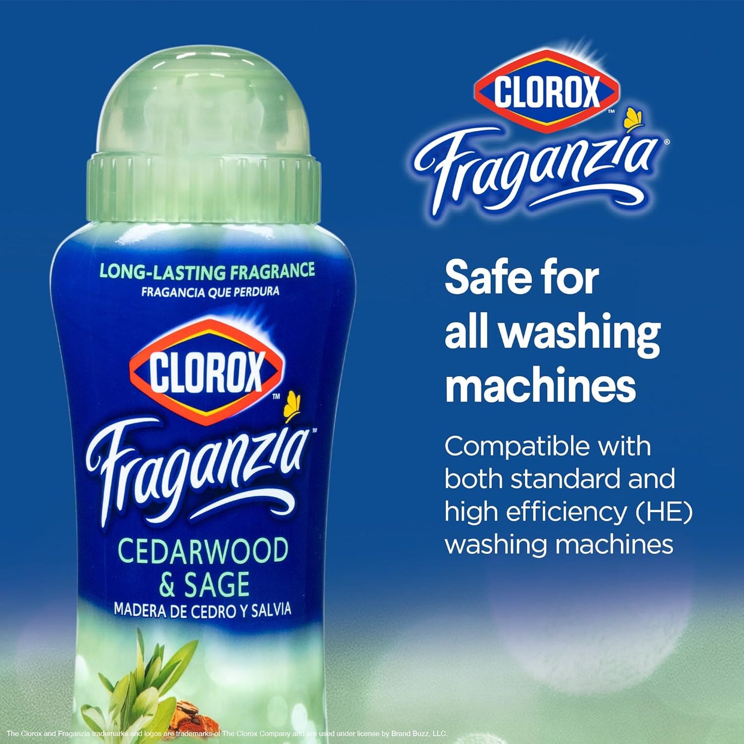 Clorox Fraganzia Laundry Scent Booster Crystals in Cedarwood & Sage Scent - Scented In-Wash