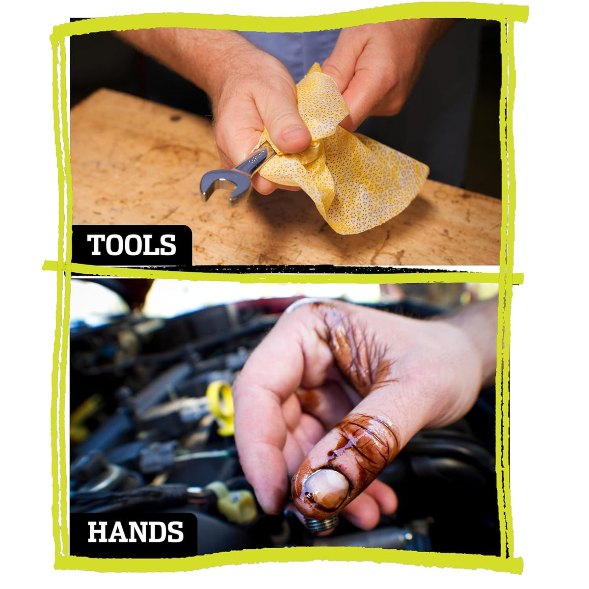 Tub O’ Towels TW75 Heavy-Duty 10" x 12" Size Multi-Surface Cleaning Wipes, Dual Texture, 75 Count