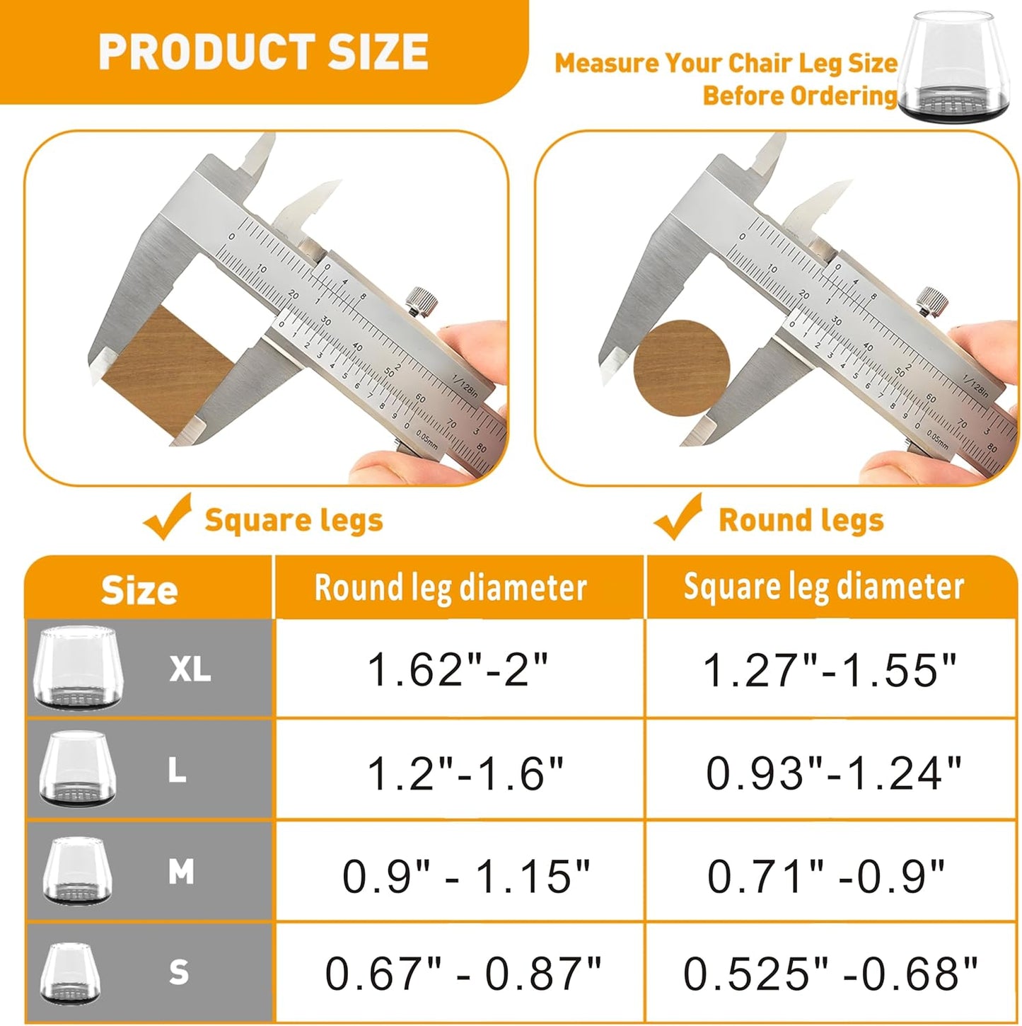 Furniture Sliders,24 PCS Chair Leg Sliders for Carpet, Furniture Movers Sliders, Carpet Chairs