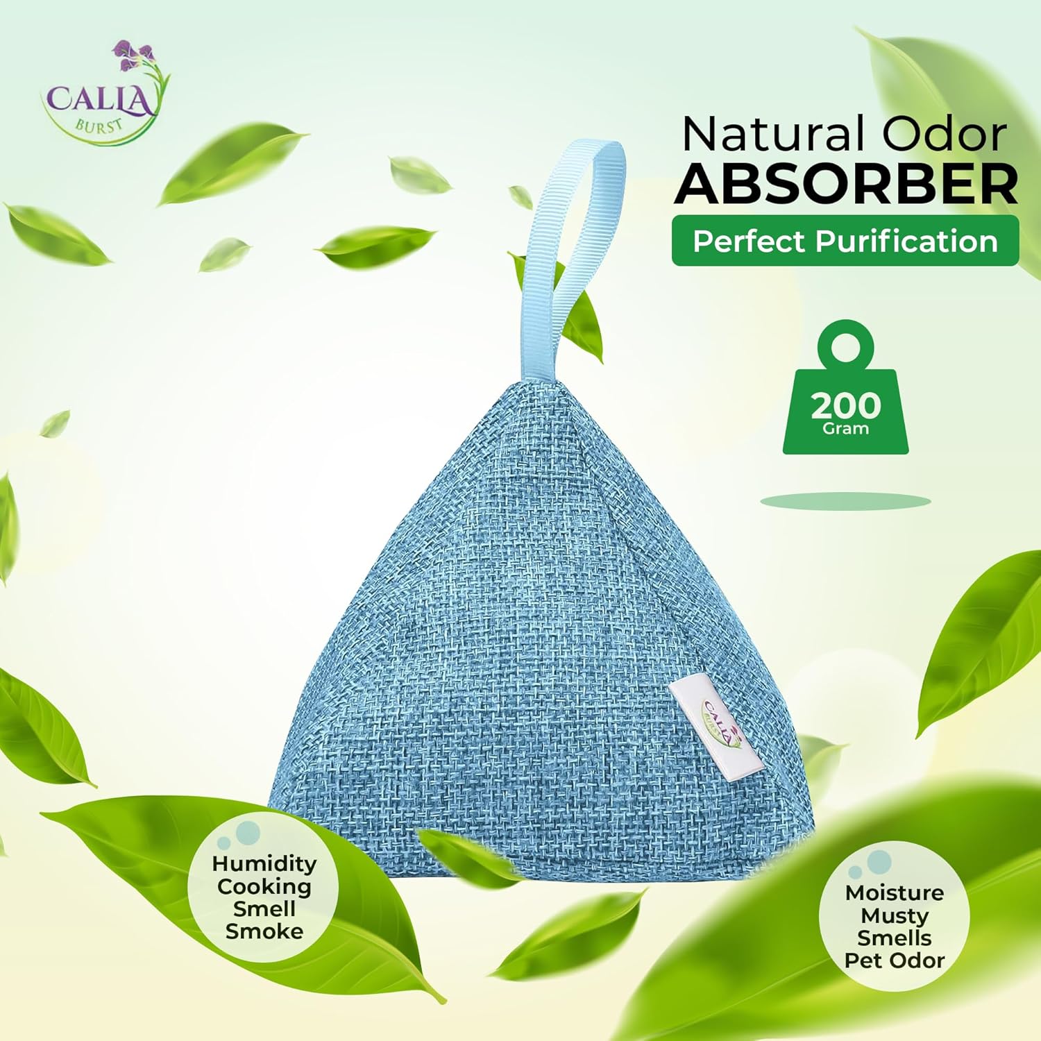 4 Pack Bamboo Charcoal Air Purifier Bags 200 Grams Each - Odor Absorber & Eliminator for Home, Car