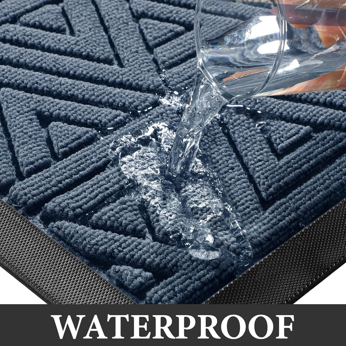Yimobra Large Door Mat 36x24, All-Weather Waterproof Non-Slip Welcome Matt Outdoor, Heavy Duty Non