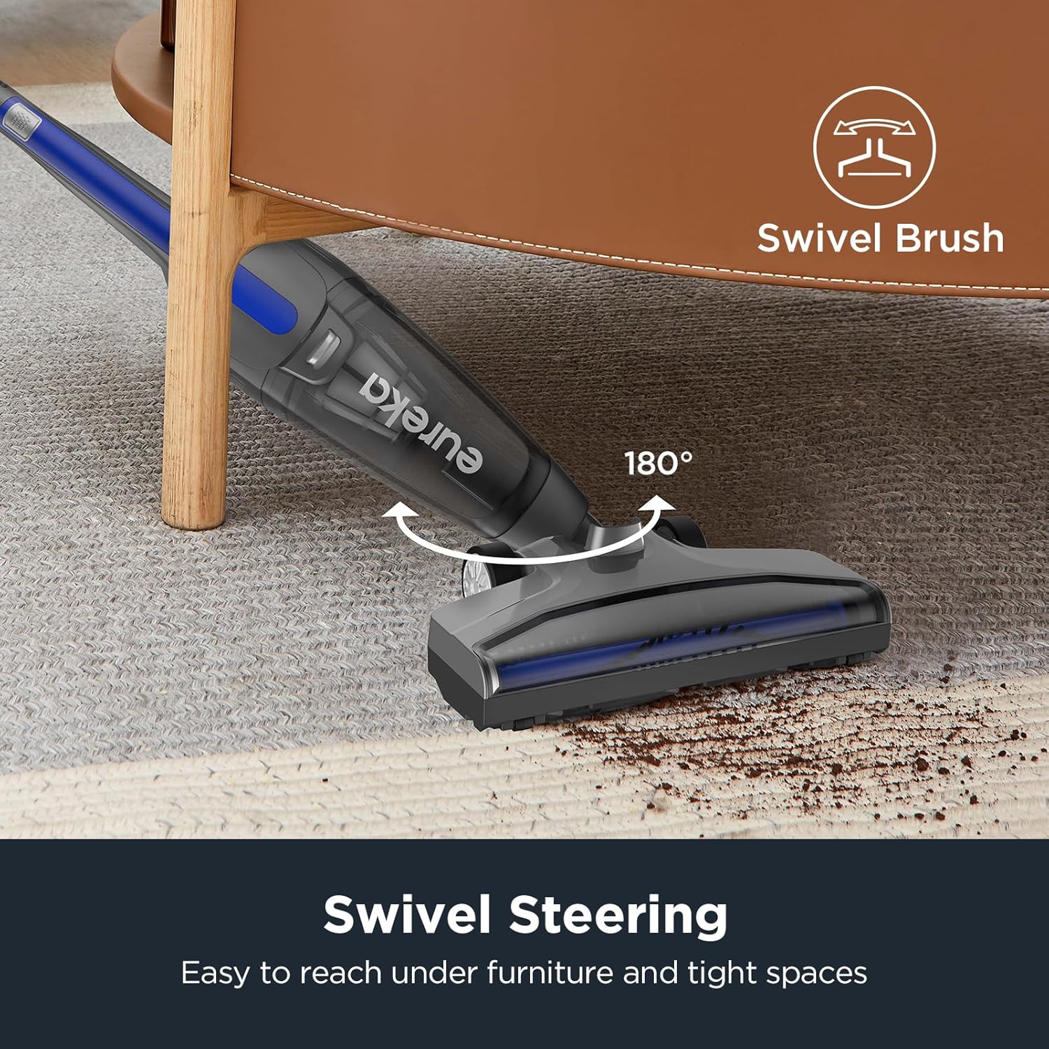 Eureka Corded Stick Vacuum Cleaner for Home Pet Hair, Lightweight Stick Vacuum Cleaner with