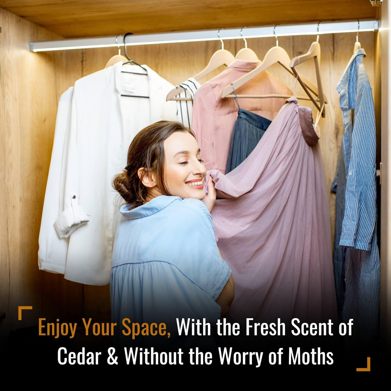 Dr. Killigan's Cedarwood Chip Canisters - Moth Repellent for Closets, Cedar Blocks for Clothes
