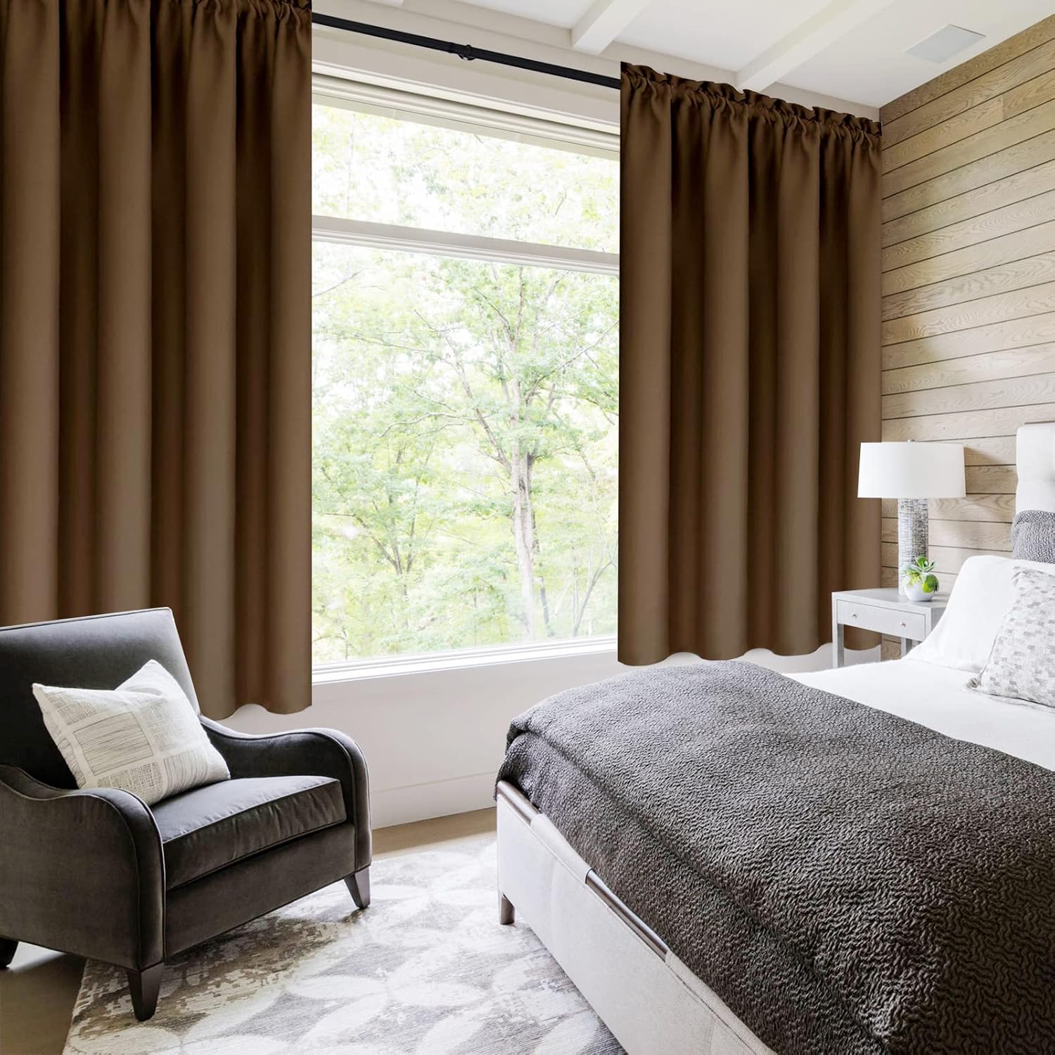 DWCN Blackout Curtains – Thermal Insulated, Energy Saving & Noise Reducing Bedroom and Living Room