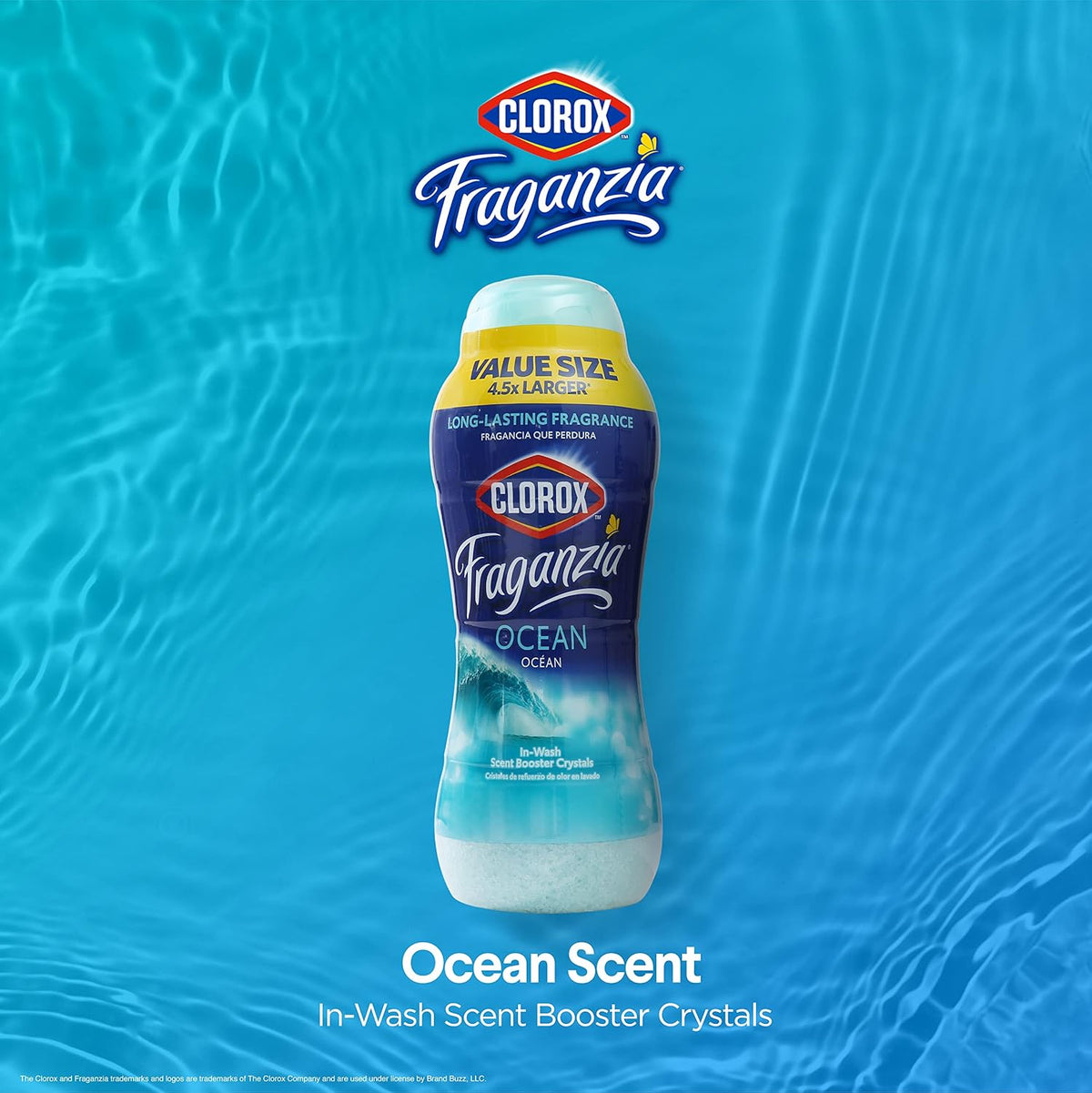 Clorox Fraganzia Laundry Scent Booster Crystals in Ocean Scent - Scented In-Wash Freshener Beads