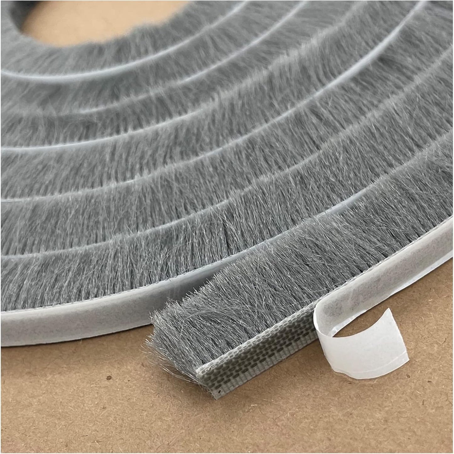 Brush Weather Stripping Window Insulation Sealer for Winter, Self Adhesive Weatherstripping for