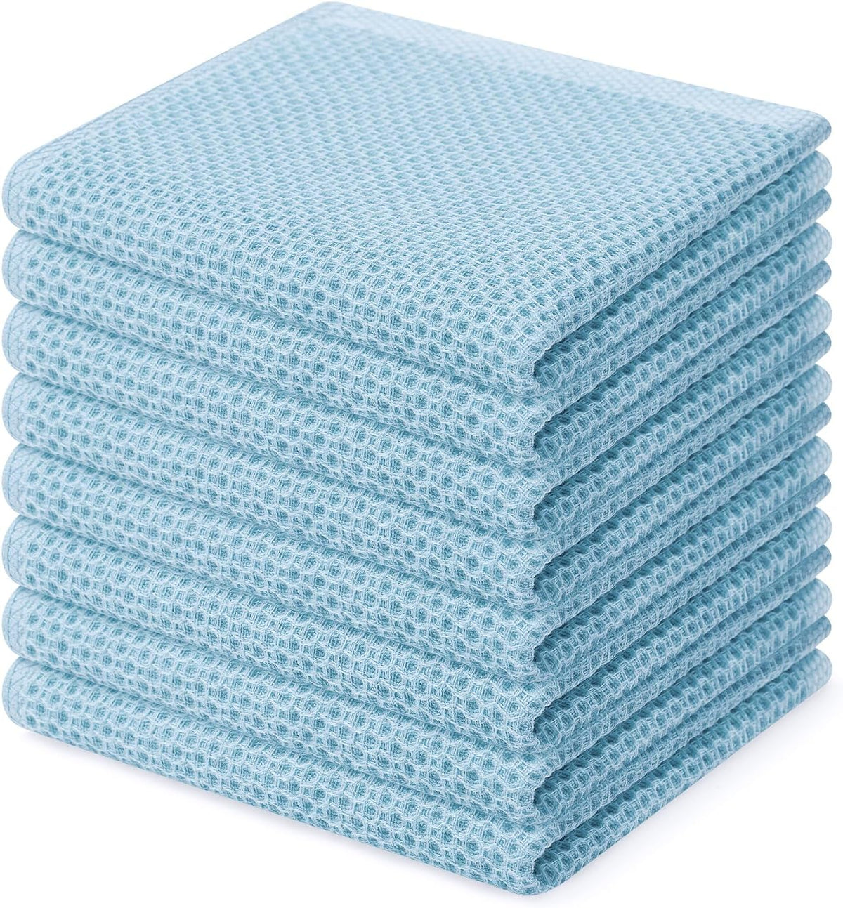 Homaxy 100% Cotton Waffle Weave Kitchen Dish Cloths, Ultra Soft Absorbent Quick Drying Dish Towels