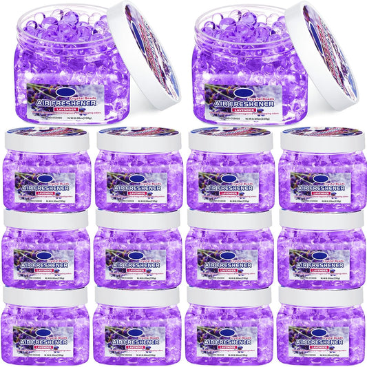 12 Pcs Air Freshener Gel Bulk Odor Eliminator Gel Beads 8 oz Long Lasting Air Freshener Beads
