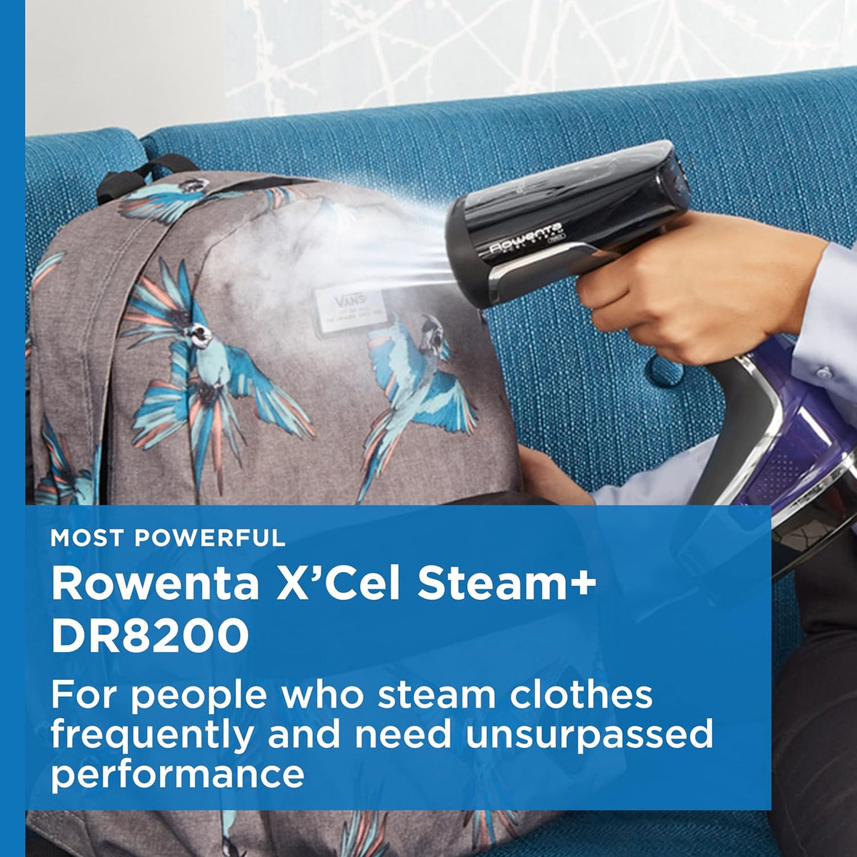 Rowenta Hand Steamer for Clothes, X-Cel Handheld Steamer, 25-Second Heat-Up, Powerful Steam, Long