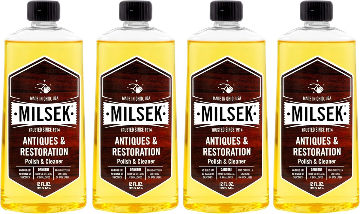 Milsek Antiques & Restoration Polish & Cleaner - Home Essential Cleaning Supplies for Home