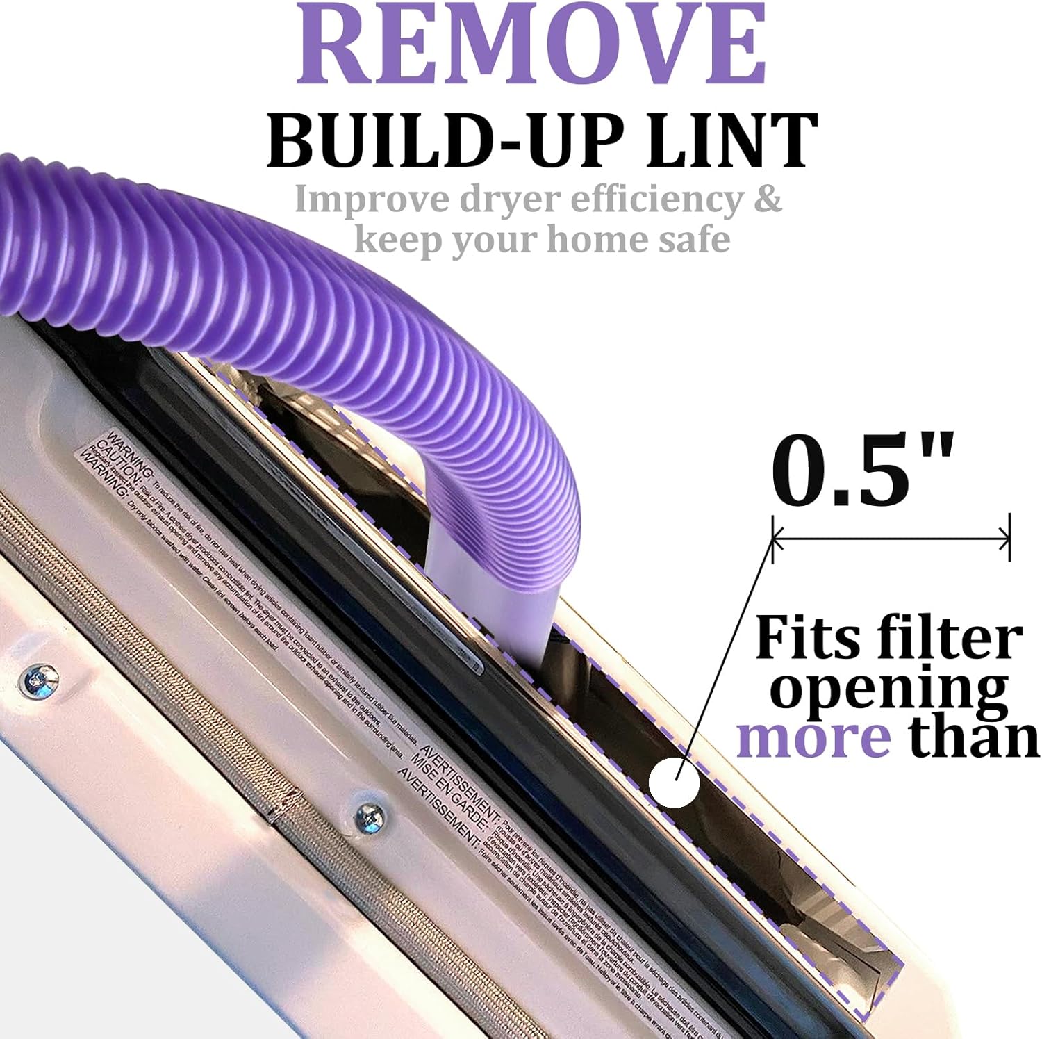 Dryer Vent Lint Vacuum Attachments Hose for Dyson Gen5 V15 V15s V12 V11 V10 V9 V8 V7 Detect