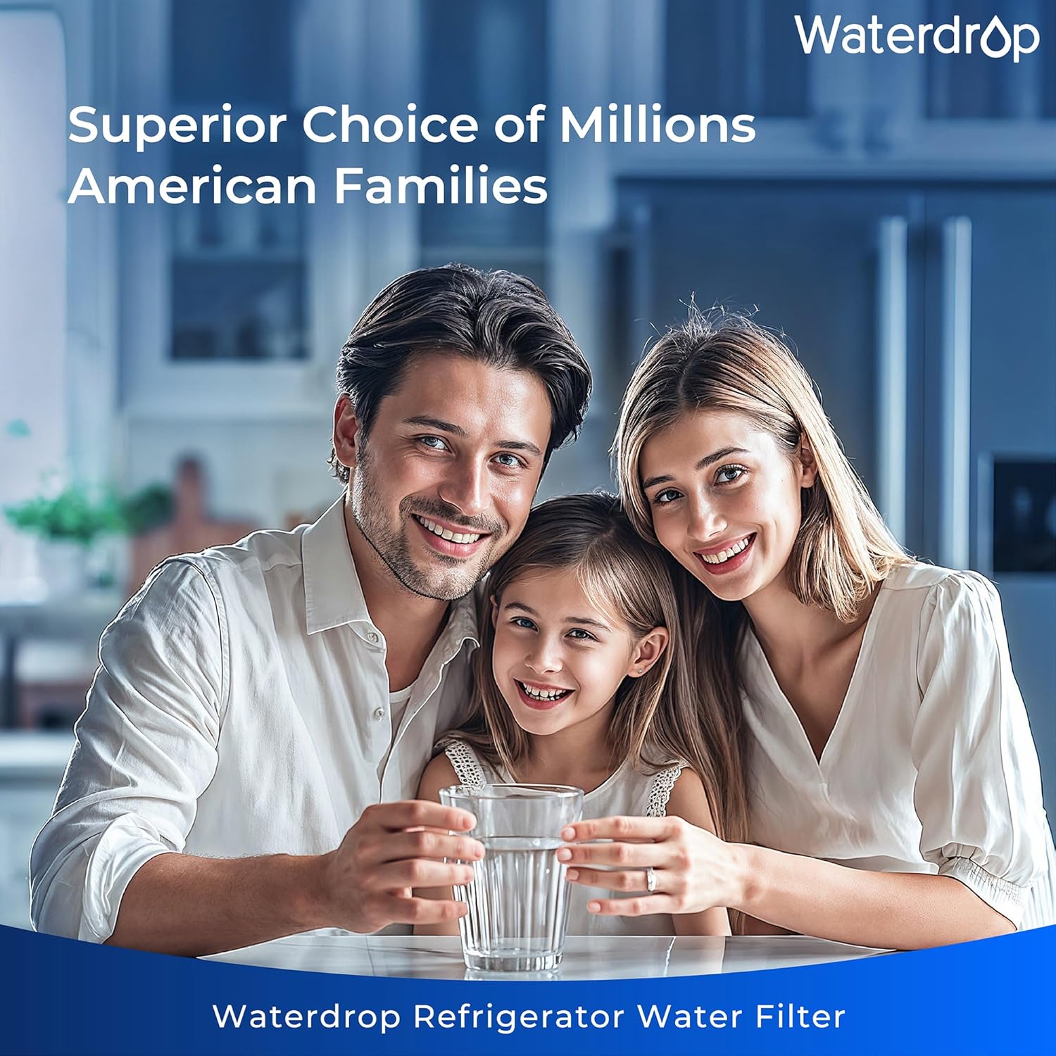 Waterdrop Plus RPWF Refrigerator Water Filter, Replacement for GE® RPWF (NOT RPWFE), Reduce PFAS
