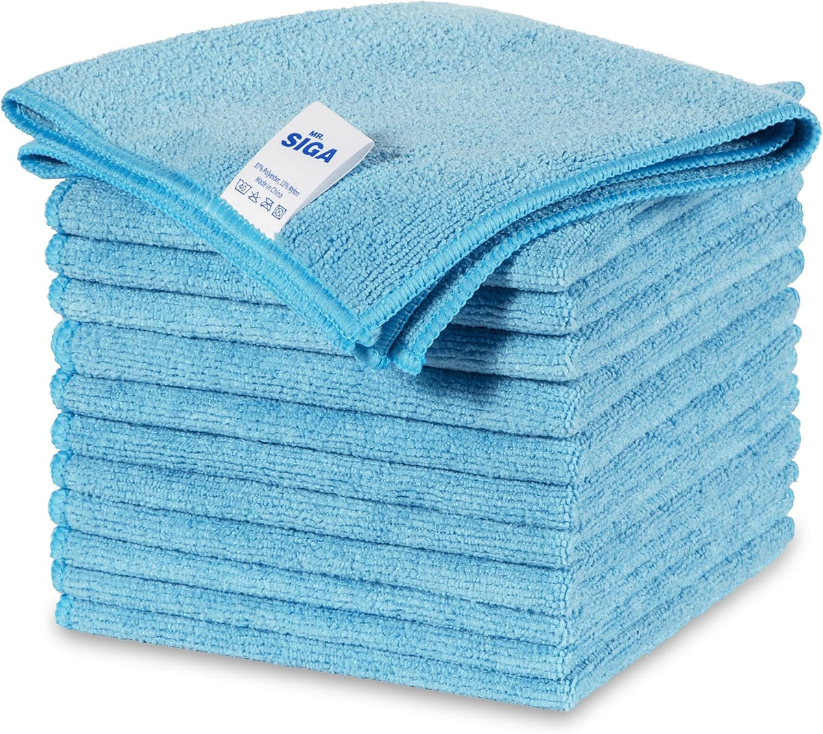 MR.SIGA Microfiber Cleaning Cloths, All-Purpose Surface Microfiber Towels, Streak Free Cleaning