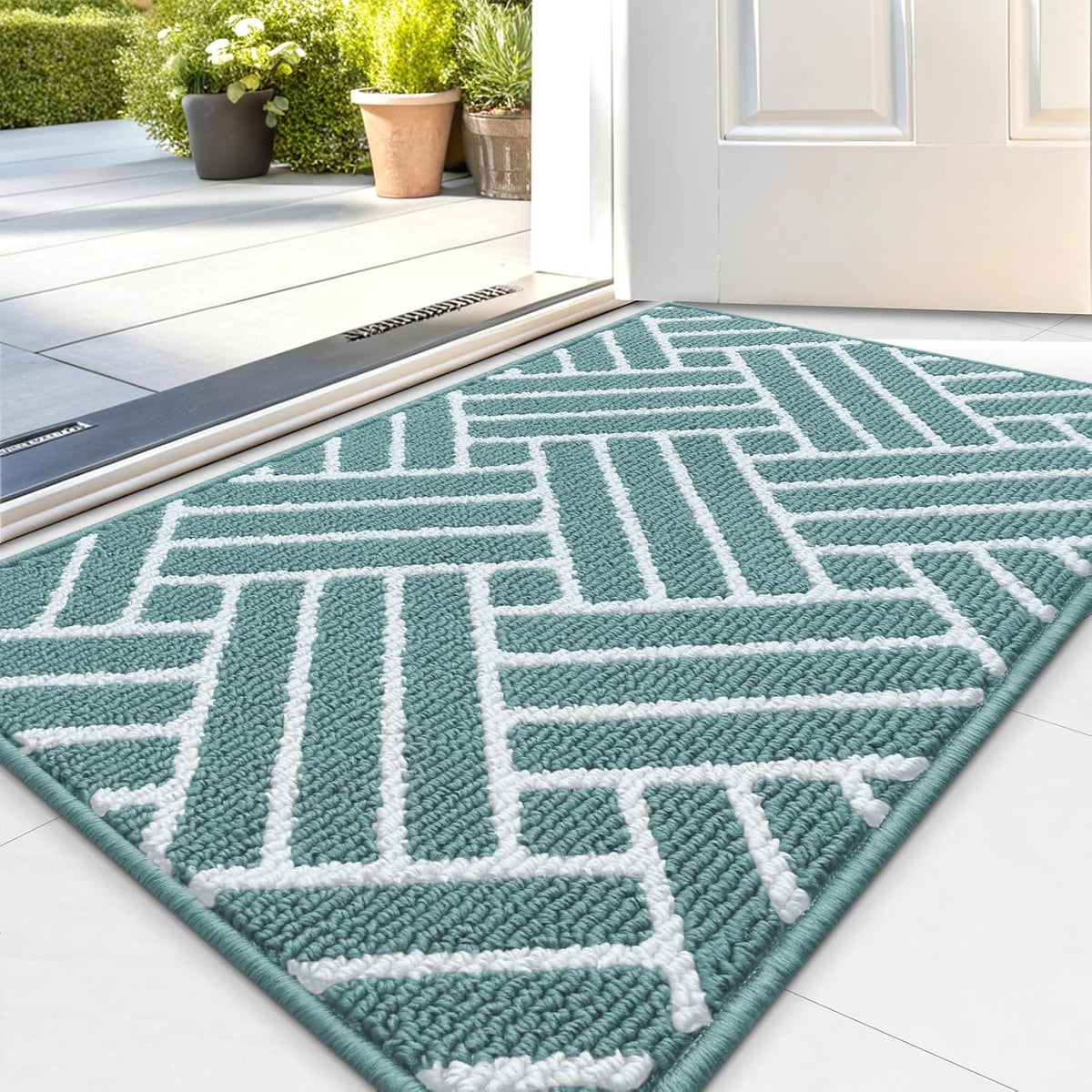 OLANLY Indoor Door Mat, 32x20 Inch, Dirt Resistant and Absorbent, Non-Slip Rubber Backing Floor