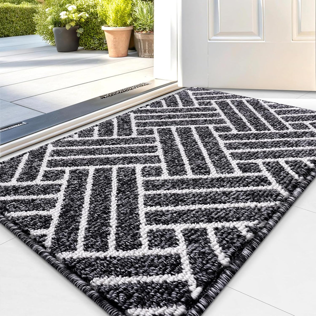 OLANLY Indoor Door Mat, 36x24 Inch, Dirt Resistant and Absorbent, Non-Slip Rubber Backing Floor