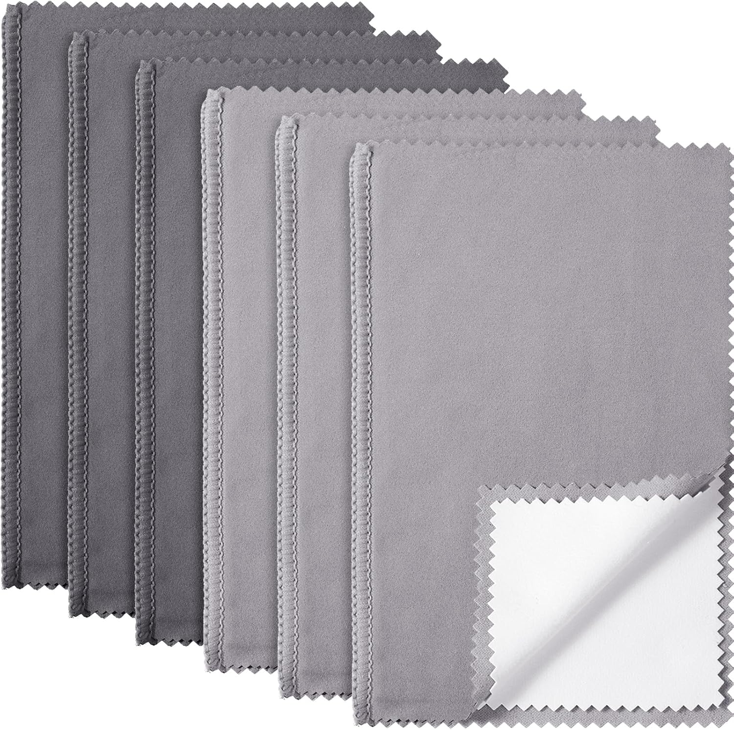 Breling 6 Pcs Silver Jewelry Polishing Cloths 6 x 8 inches Jewelry Cleaning Cloth Sterling Polish