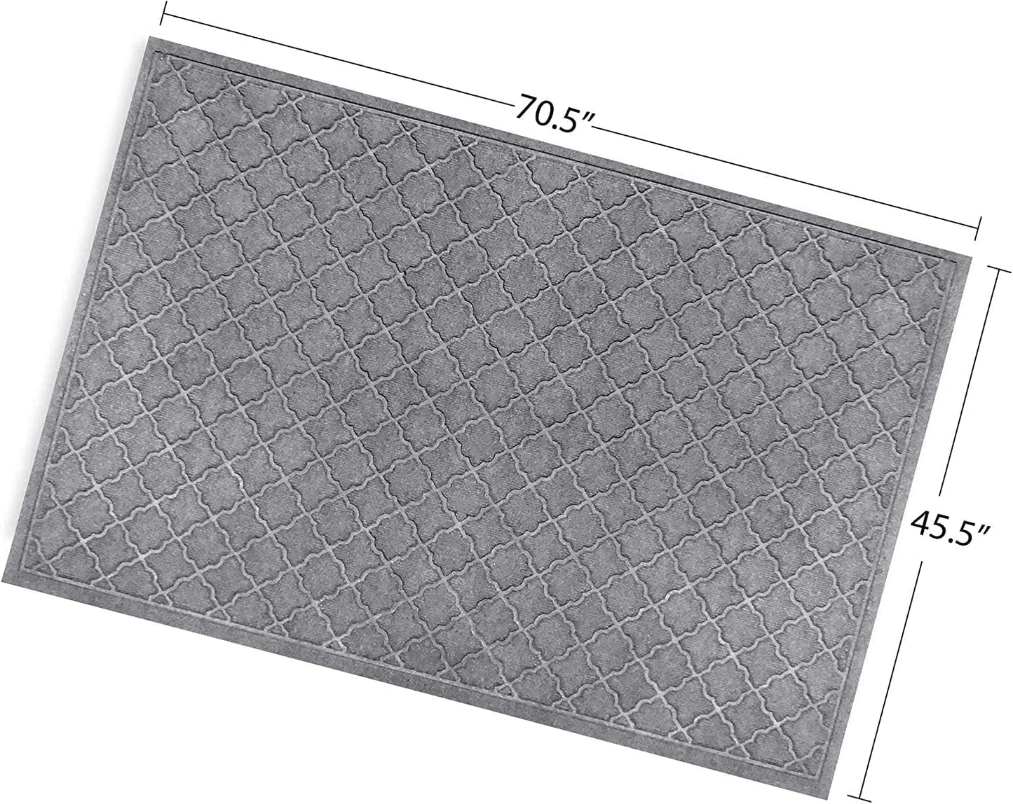 WaterHog Heavy Duty Doorway Mat, 4' x 6', Made in USA, Durable & Skid-Resistant Entryway Mat