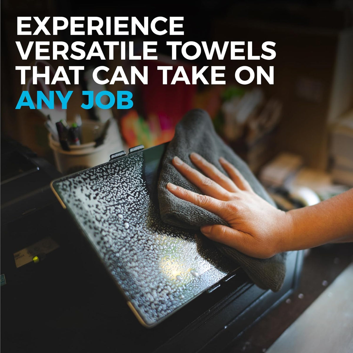 The Rag Company - All-Purpose Microfiber Terry Cleaning Towels - Commercial Grade, Highly