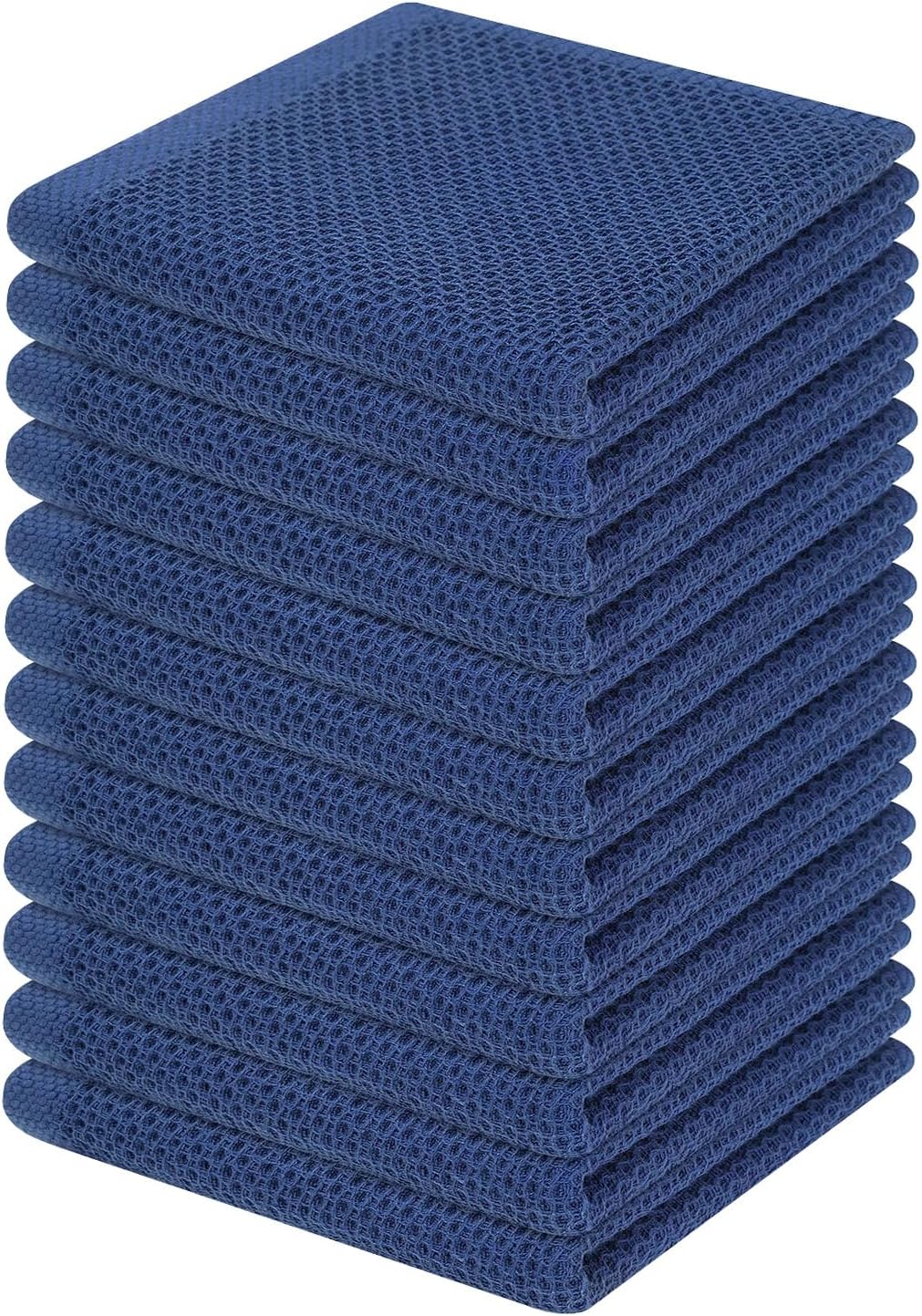Homaxy 100% Cotton Waffle Weave Kitchen Dish Cloths, Ultra Soft Absorbent Quick Drying Dish Towels