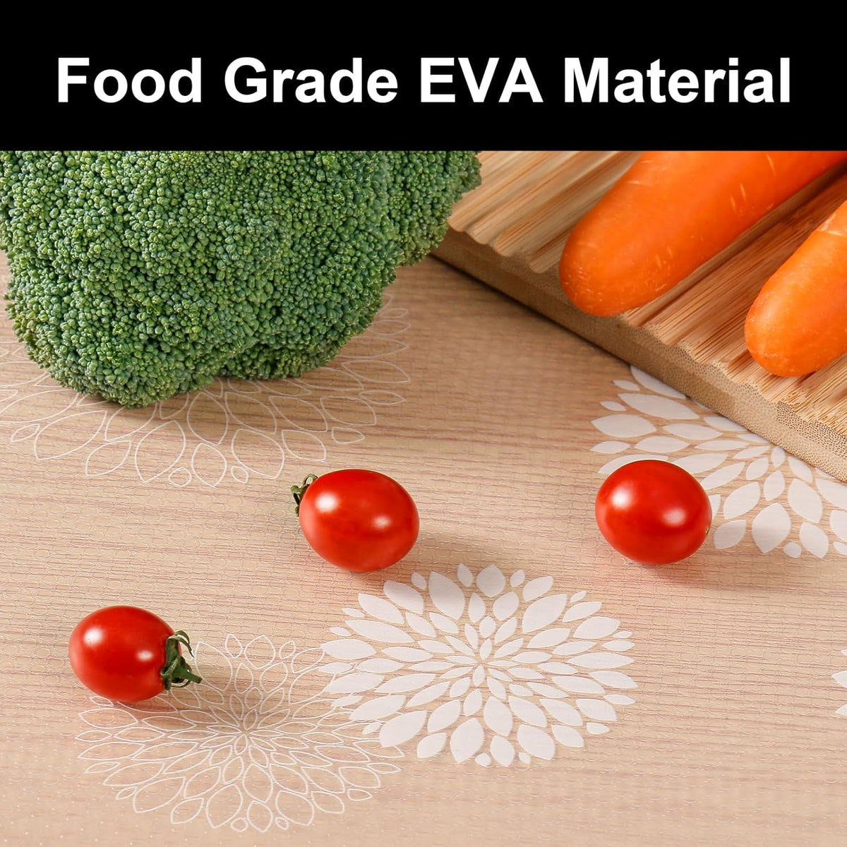 Cooyes Shelf and Drawer Liners for Kitchen Cabinets, Non Adhesive Cabinet Liner, EVA Waterproof