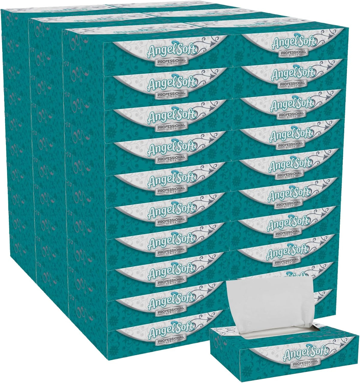 Georgia-Pacific Angel Soft Professional Series 2-Ply Facial Tissue (48550), 50 Sheets Per Box, 60