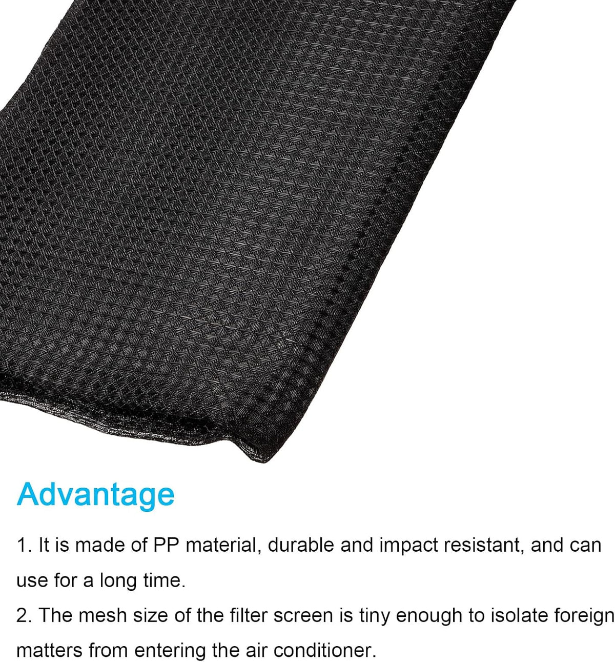 PATIKIL 47.2" x 78.7" Air Conditioner Air Filter Material, Plastic Dustproof Filtering Mesh Screen