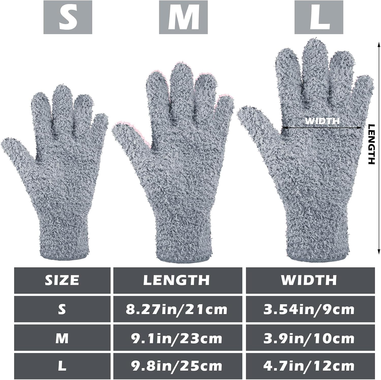 Patelai 3 Pairs Microfiber Plant Dusting Gloves Leaf Cleaning Gloves for Indoor Plants, Blinds