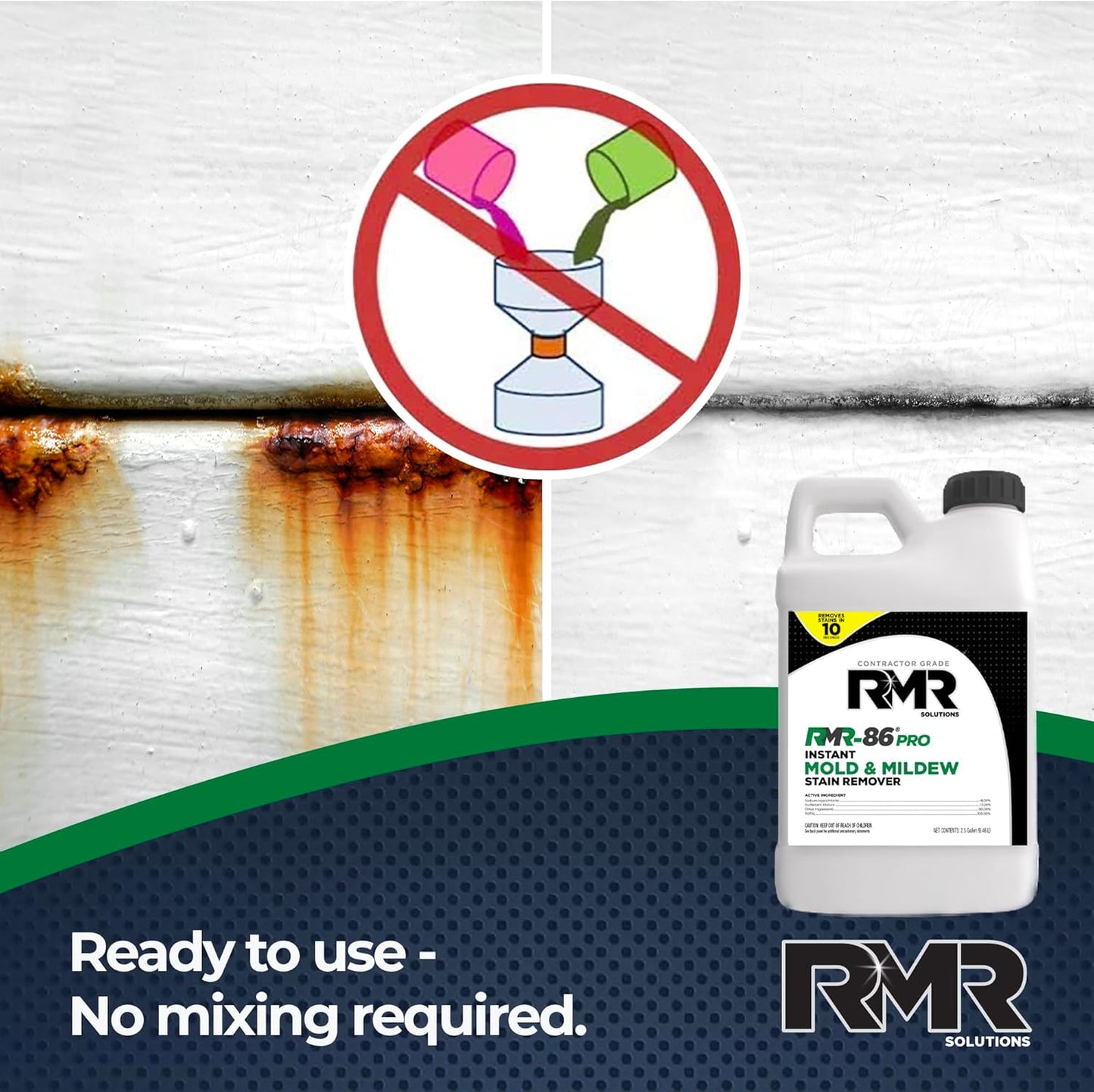 RMR-86 Pro Instant Mold Stain & Mildew Stain Remover - Contractor Grade Cleaning Solution