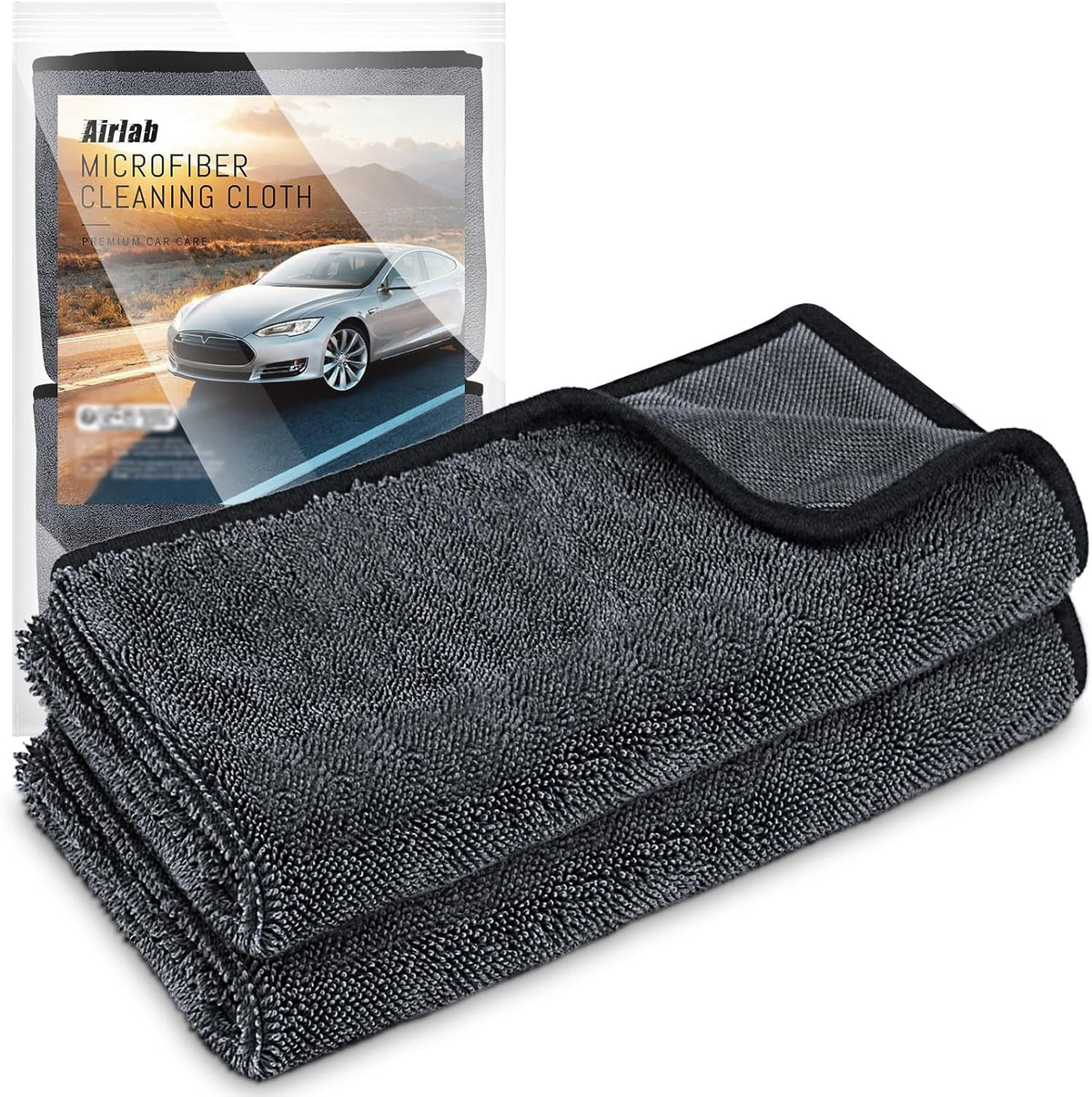 Airlab Microfiber Towels for Cars Wash Drying Super Absorbent Cleaning Cloth Auto Detailing Ultra