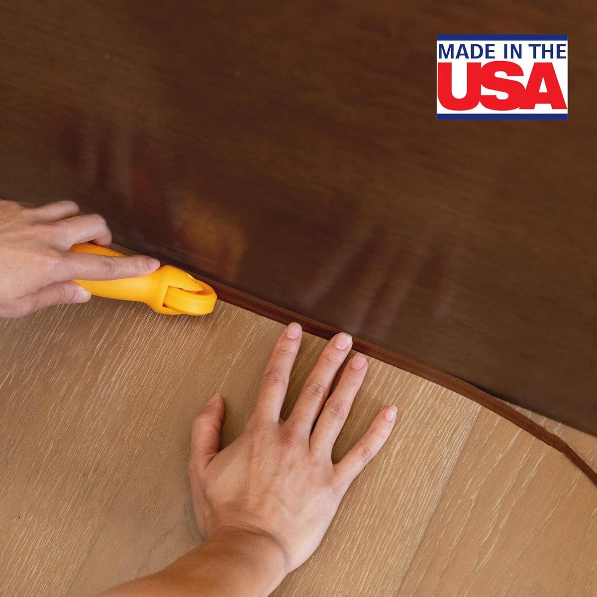 InstaTrim The Original Flexible Trim - 2-Pack of 10ft Dark Brown 1/2" Wide Caulk Tape - Adhesive