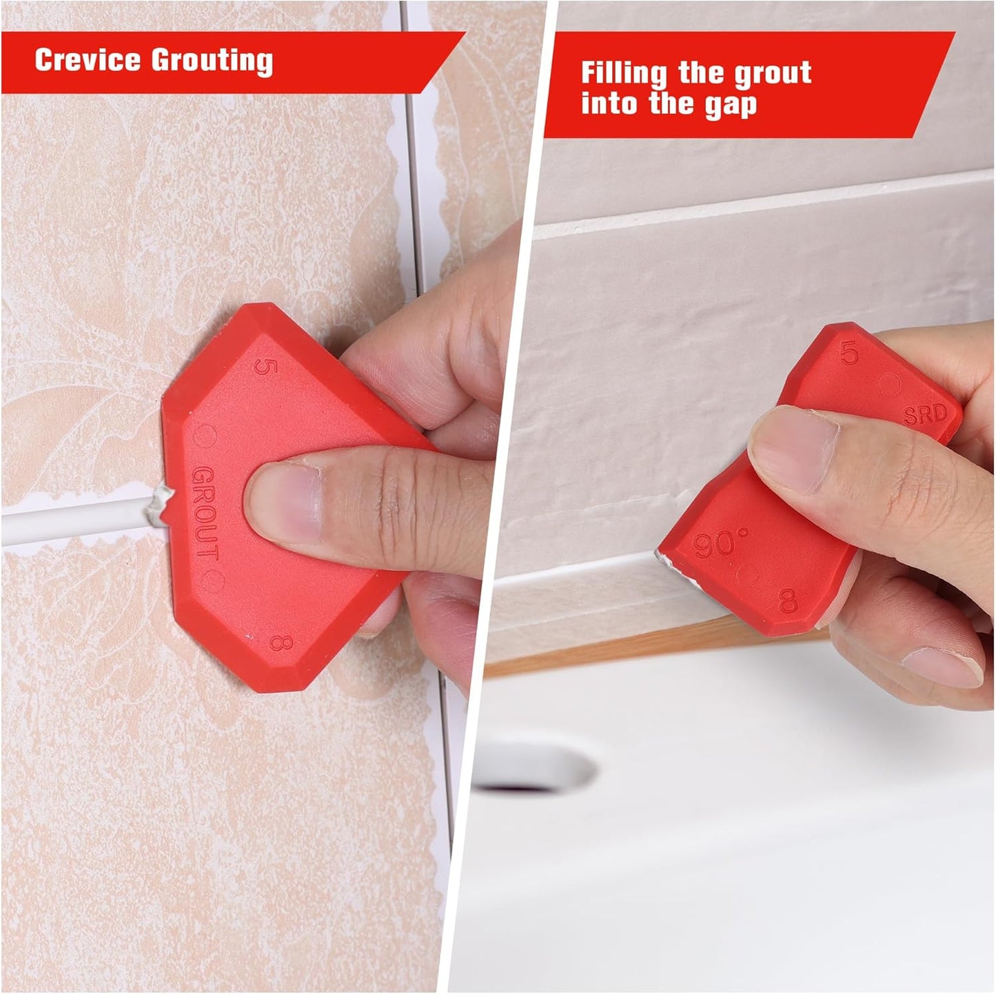 Goldblatt Caulk Remover Tool, Grout Removal Tool, Caulking Tool, Silicone Caulking Tool Kit