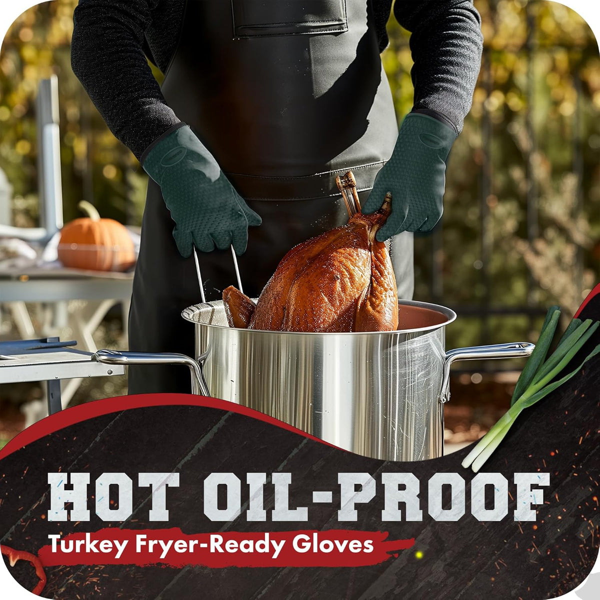 Kitchen perfection Silicone Smoker Oven Gloves -Extreme Heat Resistant BBQ Gloves -Handle Hot Food
