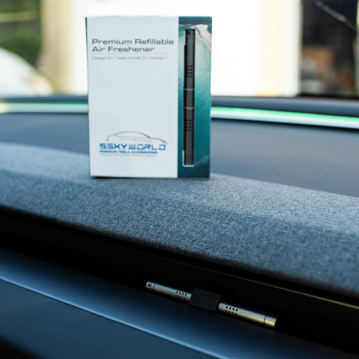 Tesla New Model 3 (Highland) and Model Y (Juniper) Air Freshener | Invisible Slim Design |