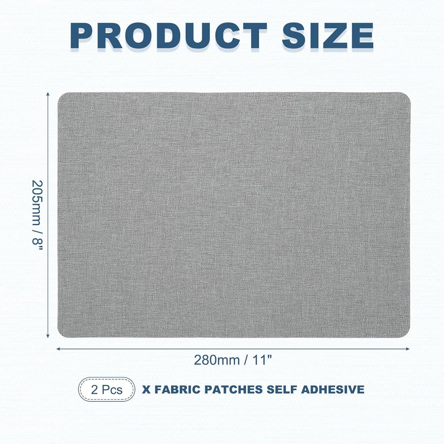 PATIKIL 8x11 Inch Linen Repair Patches, 2Pcs Self-Adhesive Fabric Patch for Sofas Tote Bags