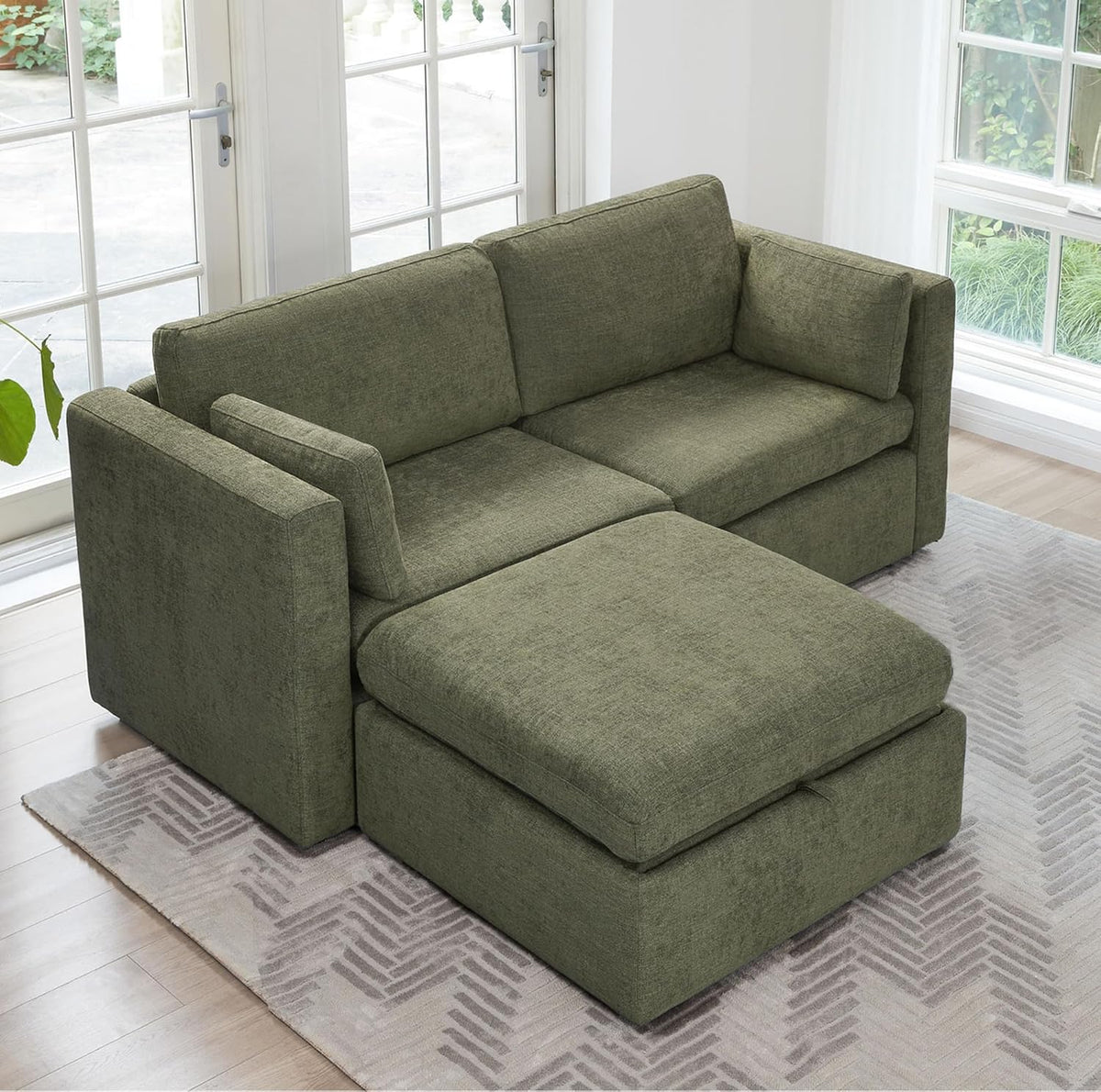 CHITA Modular Sectional Sofa, FSC Certified L Shaped Couch with Reversible Chaise, Modular