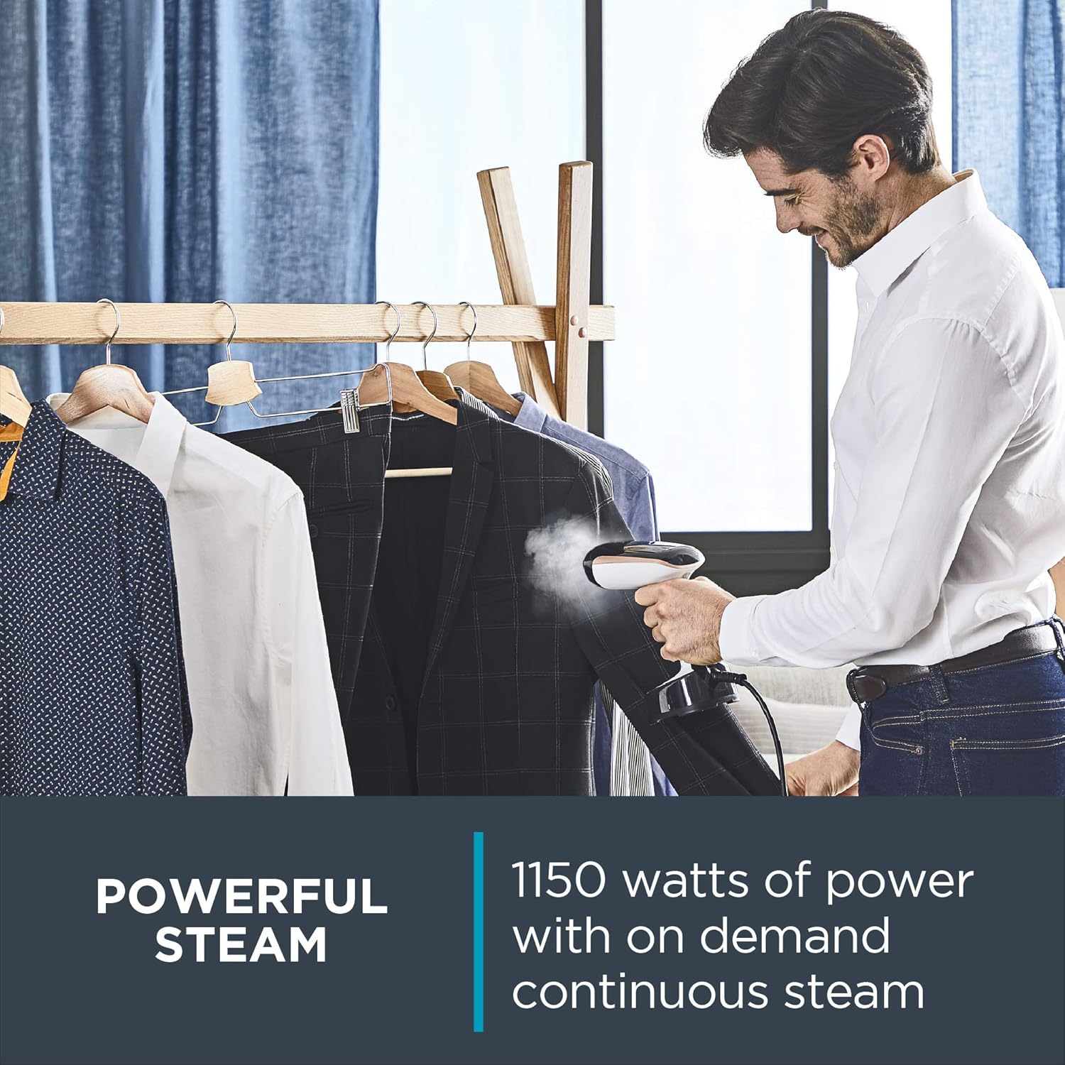 Rowenta, Steamer for Clothes, Access Steam Handheld Steamer, 15 Second Heatup, 4 Ounce Capacity