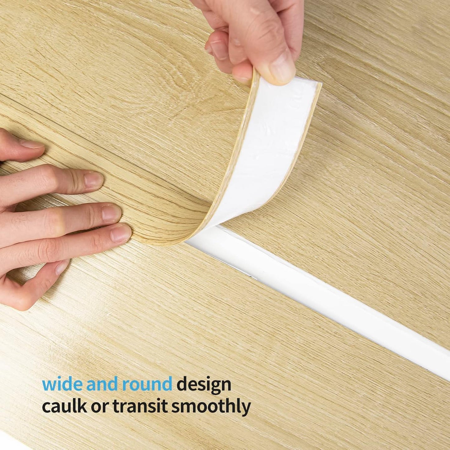 Art3d Self Adhesive Vinyl Floor Transition Strip Laminate Floor Strip Floor Flat Divider Strip for