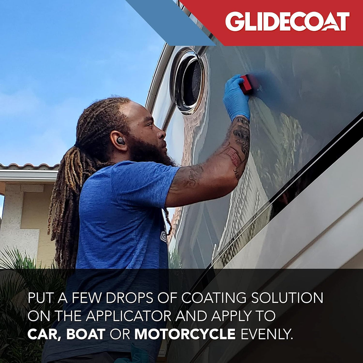 Glidecoat Ceramic Coating Applicator Sponges 6 Pack- Applicator Pads Detailing for Cars, Boats