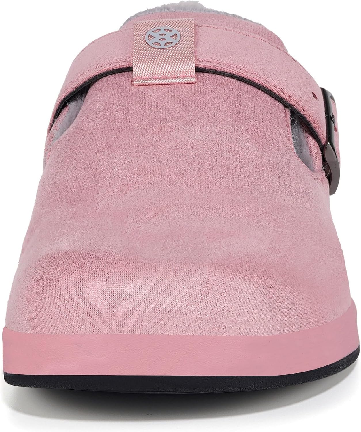 Fur Lined Clogs for Women Men Suede Winter Slippers Arch Support Slip on Mules Potato Shoes with