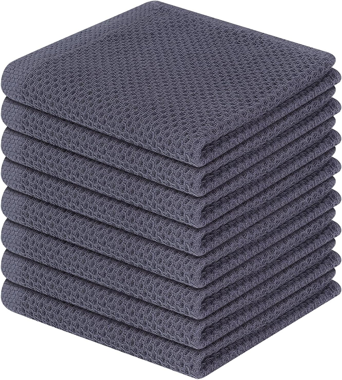 Homaxy 100% Cotton Waffle Weave Kitchen Dish Cloths, Ultra Soft Absorbent Quick Drying Dish Towels