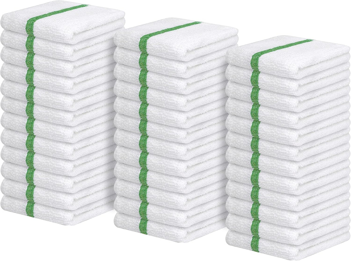 Avalon Towels Terry Bar Mop Towels (Value Pack of 36) Size 16"x19" – Absorbent and Durable