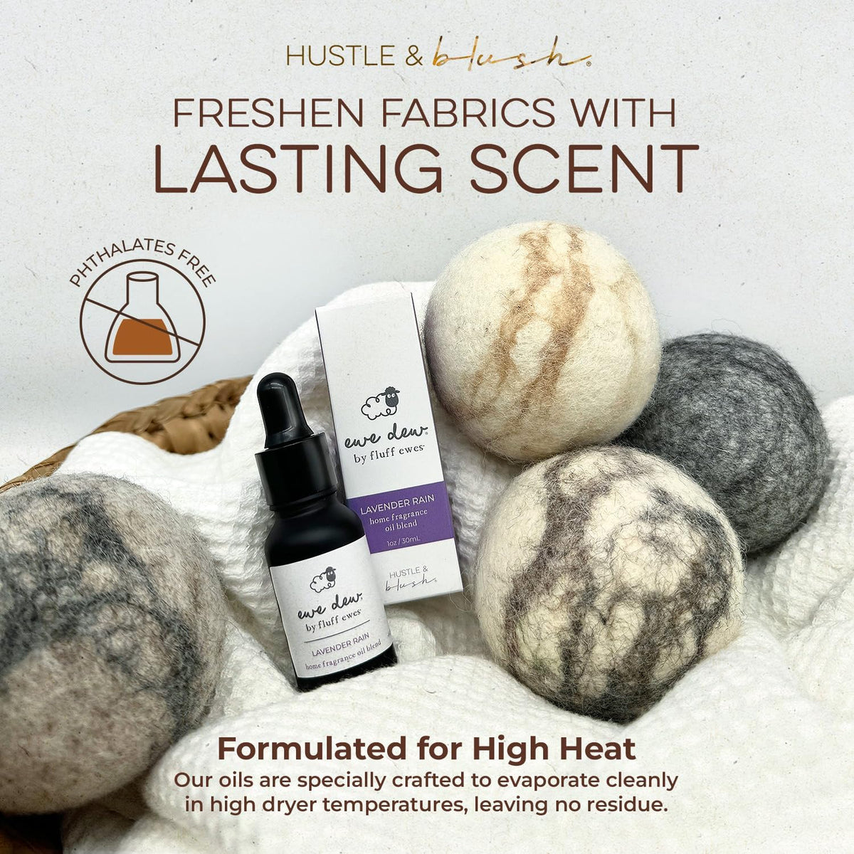 Laundry Essential Oils for Dryer Balls 15ml Lavender Rain - Blend of Laundry Fragrance Oil and