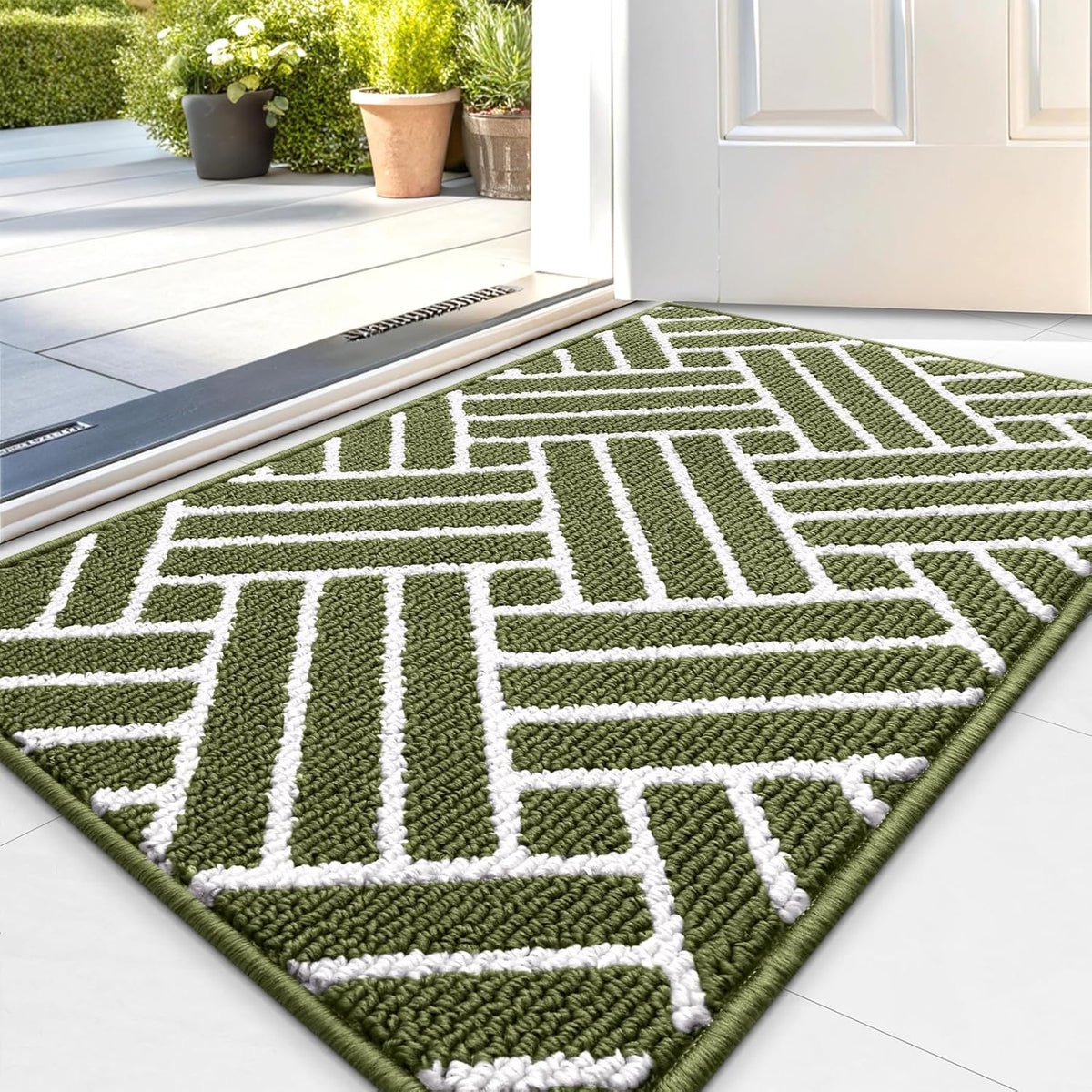 OLANLY Indoor Door Mat, 32x20 Inch, Dirt Resistant and Absorbent, Non-Slip Rubber Backing Floor