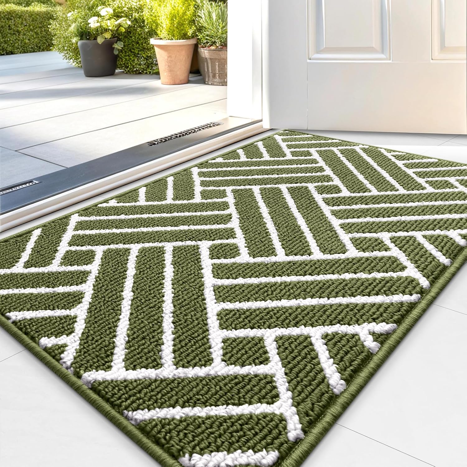 OLANLY Indoor Door Mat, 36x24 Inch, Dirt Resistant and Absorbent, Non-Slip Rubber Backing Floor