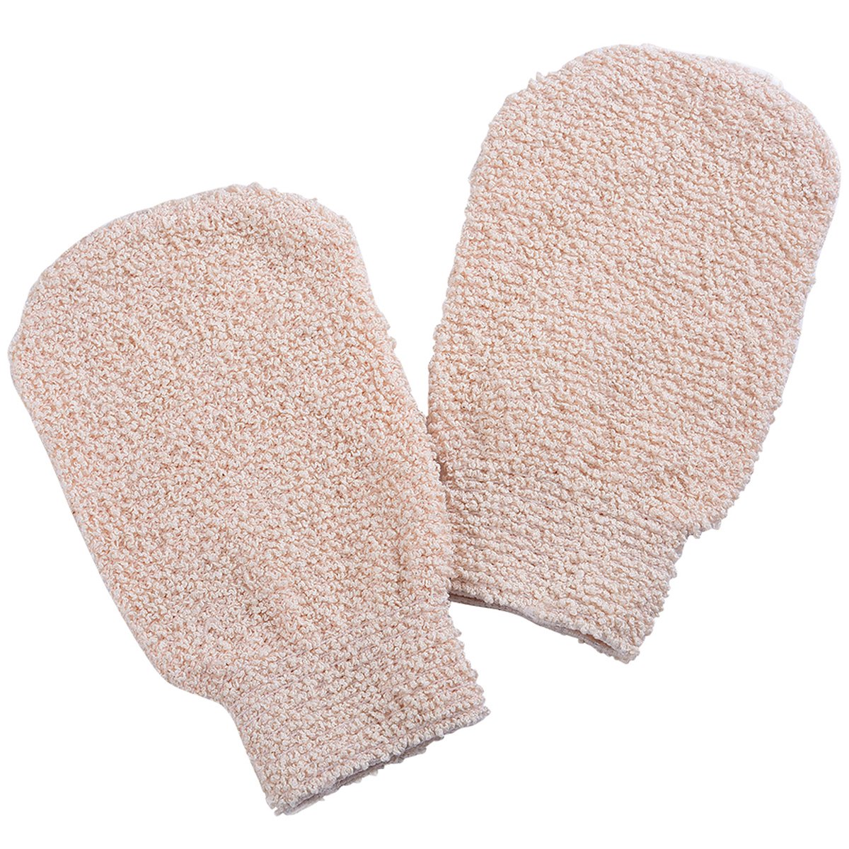 Bath Shower Gloves- Elastic Bath Mitts for Deep Cleansing & Gentle Exfoliation- Machine Washable (2
