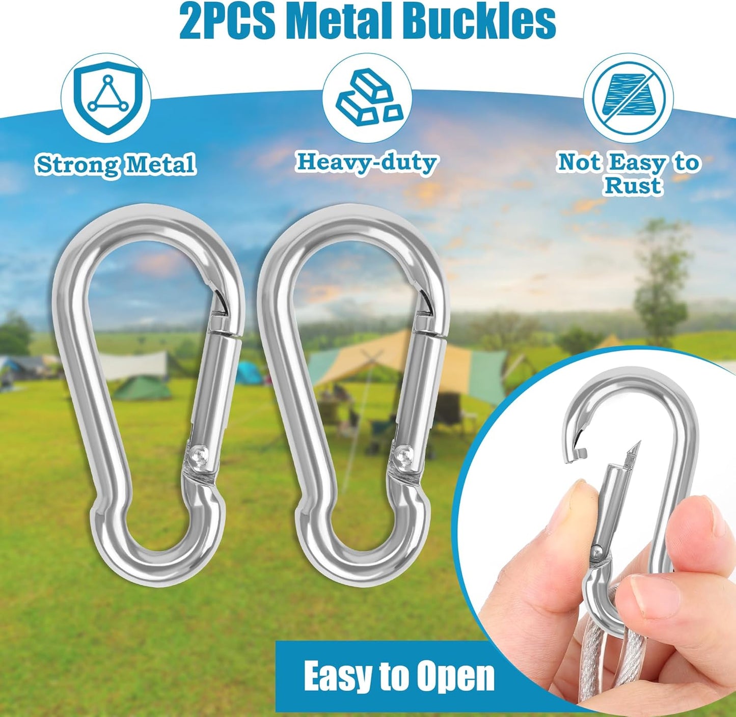 20FT/ 40FT Retractable Travel Clothesline, Adjustable Outdoor Clothesline Drying Clothes Line