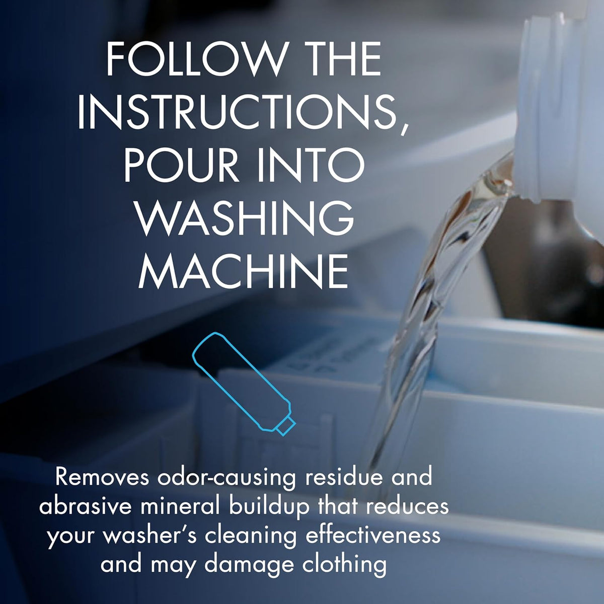 Glisten Washing Machine Cleaner, Helps Remove Odor, Buildup, and Limescale, Fresh Scent, Made in
