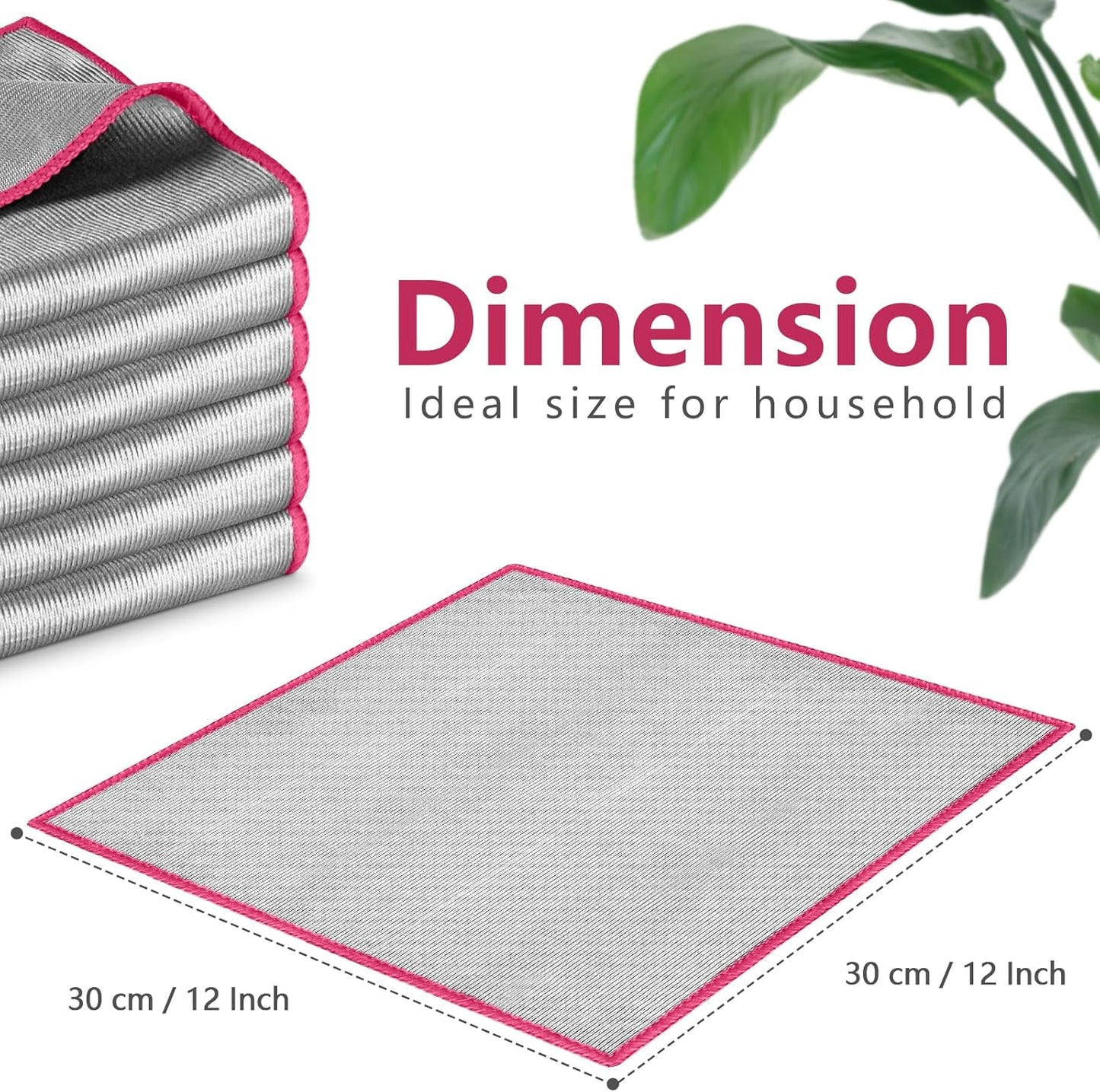Glass Polishing Cloth Streak Free Miracle Microfiber Cleaning Cloth Lint Free Cleaning Rags for