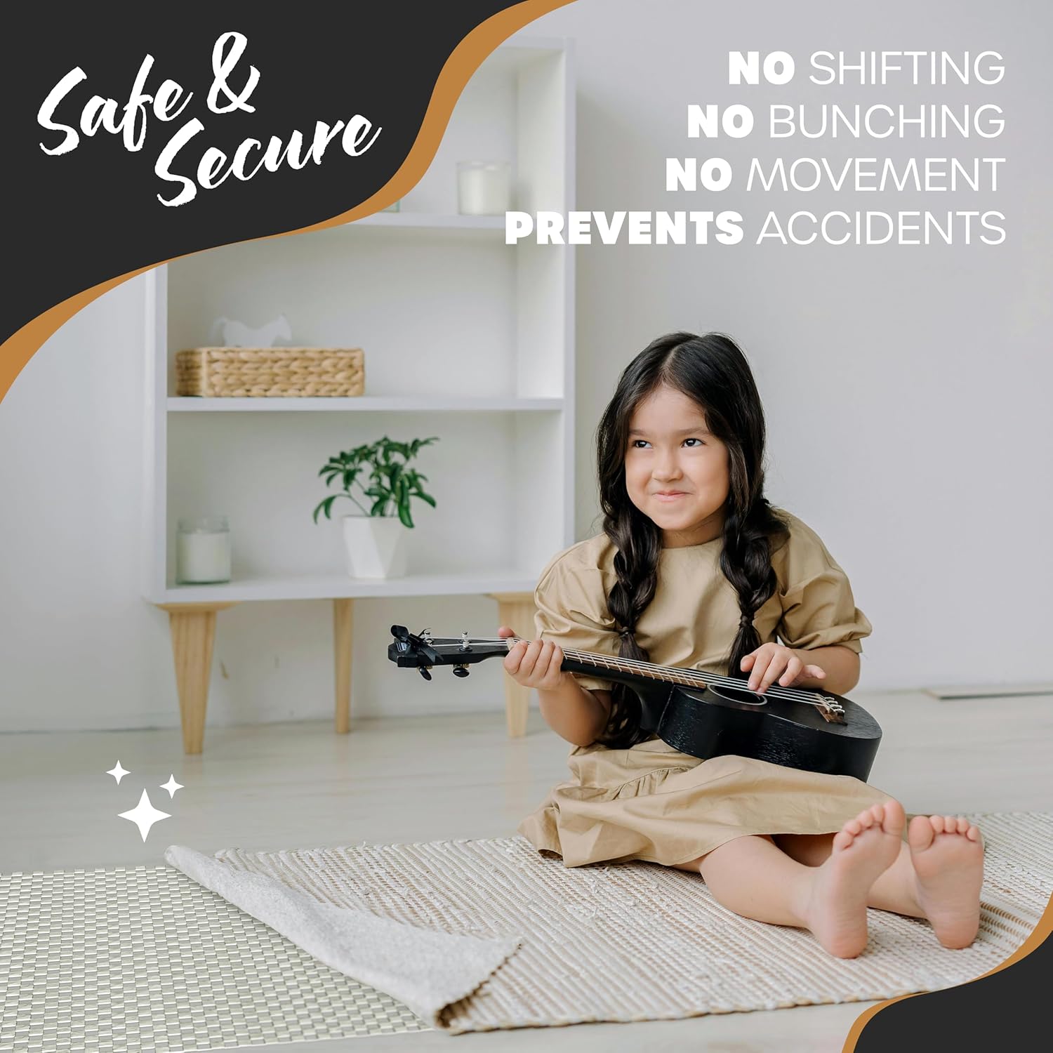 Nevlers 3x60 Ft. White Nonslip Rug Gripper Roll for Hallway Rugs & Runners| No Slip Rug Grip Rug