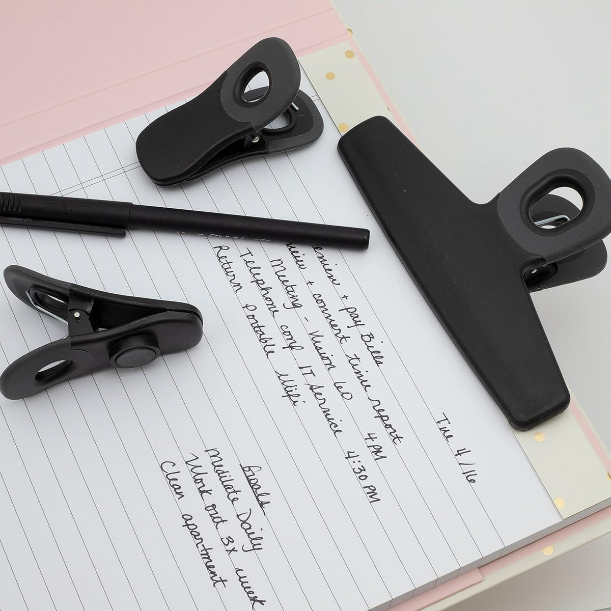 COOK WITH COLOR Bag Clips, Heavy Duty Chip Clip and Refrigerator Magnet Clips for Food Storage with